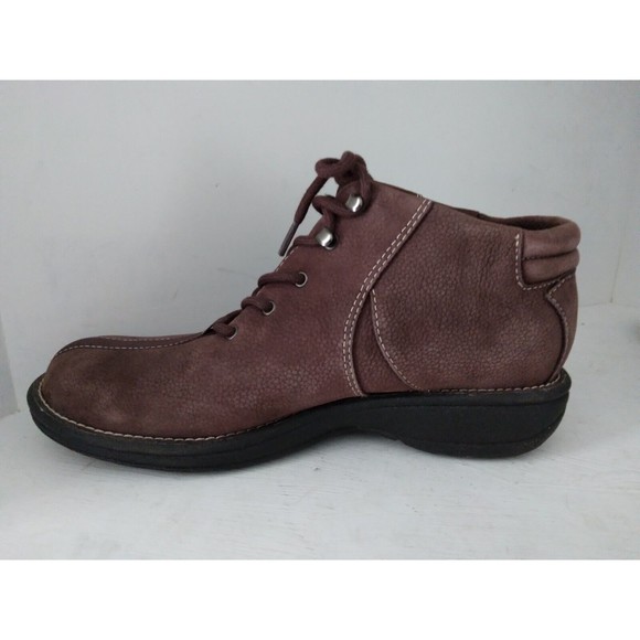 White Mountain Leather Ankle Booties Brown A09900 S406/Lisa Womens Size 7.5 M - Picture 7 of 10